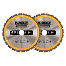 2 pack DeWalt DWS774 cirkelzaagblad 216x30x24 tanden