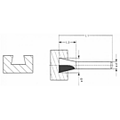 HM Zwaluwstaartfrees 14°, 18 x 8 mm