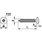 Zelftappers DIN 7981 pozidrive 2,9x9,5 verzinkt 2000 stuks Zelftappers DIN 7981 pozidrive 2,9x9,5 verzinkt 2000 stuks