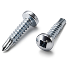 Zelfborende schroeven bolkop DIN 7504M square drive verzinkt 4,2x32 200 stuks Zelfborende schroeven bolkop DIN 7504M square drive verzinkt 4,2x32 200 stuks