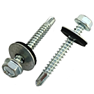 Zelfborende schroeven met EPDM ring verzinkt 5,5x63 - 100 stuks Zelfborende schroeven met EPDM ring verzinkt 5,5x63 - 100 stuks