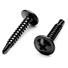 Zelfborende schroeven met flenskop 4,8x38 zwart verzinkt 100 stuks Zelfborende schroeven met flenskop 4,8x38 zwart verzinkt 100 stuks