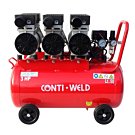 Conti-Weld olievrije geluidsarme compressor LBWS 50 liter 8 bar 6 cilinder
