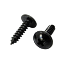 Zelftappers zwart verzinkt flenskop DIN 968 3,9x19 - 100 stuks