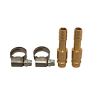 Dutack insteeknippel met slangpilaar 10mm met slangklem Dutack insteeknippel met slangpilaar 10mm met slangklem