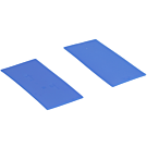 Tunnel beglazingsblokjes (100x48x2mm) blauw - per 500 stuks Tunnel beglazingsblokjes (100x48x2mm) blauw - per 500 stuks