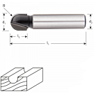 HM Holprofielfrees R = 6,35 / 12,7 x 9 mm schacht 8
