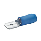 Kabelschoen man blauw 6.3mm - 50 stuks