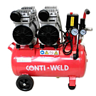 Conti-Weld olievrije geluidsarme compressor LBWF 25 liter 8 bar 4 cilinder Conti-Weld olievrije geluidsarme compressor LBWF 25 liter 8 bar 4 cilinder