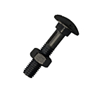 Slotbouten zwart verzinkt DIN 603/555 6x40 10 stuks Slotbouten zwart verzinkt DIN 603/555 6x40 10 stuks