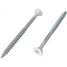 Witte spaanplaatschroeven 4,5x50 voldraad verzinkt torx 100 stuks