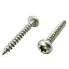 Spaanplaatschroeven bolkop RVS A2 torx 5x50 voldraad - 200 stuks