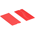 Tunnel beglazingsblokjes (100x48x3mm) rood - per 500 stuks Tunnel beglazingsblokjes (100x48x3mm) rood - per 500 stuks
