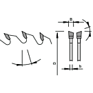 Slijpservice zaagblad slijpen, cirkelzaagbladen wisseltand (standaard blad zie afbeelding)