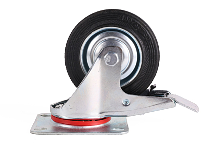 Zwenkwiel met rem 100mm