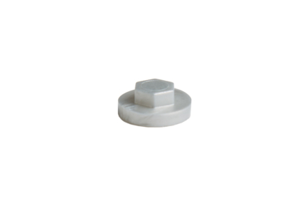 Afdekkapjes RAL 9006 metallic voor zeskantschroeven 3/8" - 100 stuks 