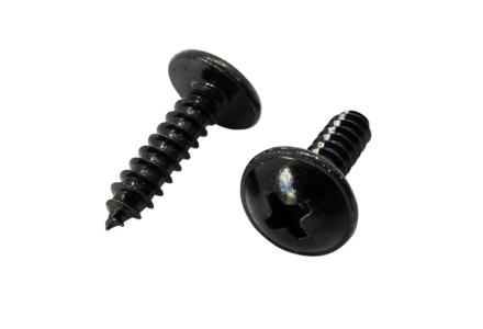Zelftappers zwart verzinkt flenskop DIN 968 4,8x25 - 100 stuks