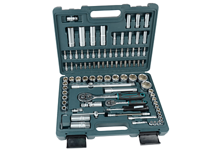 Mannesmann doppenset 94 delig 1/4 en 1/2" Greenline