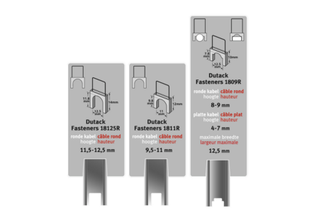 Dutack kabelnieten 14mm 200 stuks