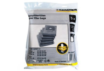 Kärcher stofzakken voor cementstof enz. 5 stuks 6.904-210