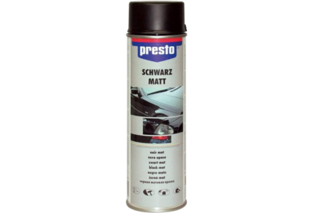 Spuitbus verf mat zwart 500ml