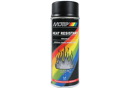 Motip hitte bestendige lak zwart 400ml