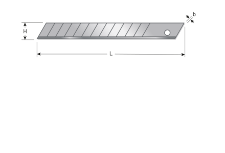 Reserve afbreekmes, 9mm 10 stuks