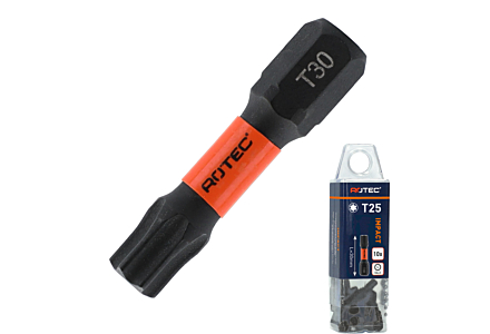 Impact schroefbit 30mm torx 25 - 10 stuks