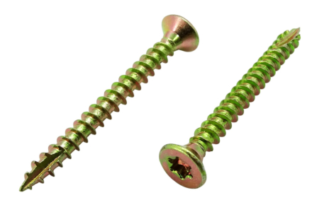 Houtschroeven met snijpunt torx 3x20 geel verzinkt 500 stuks