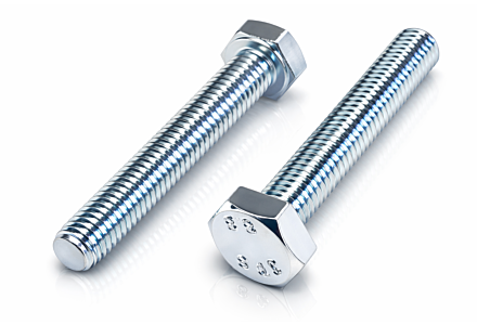 Zeskanttapbouten M6x12 galv. verzinkt DIN 933 8.8 200 stuks