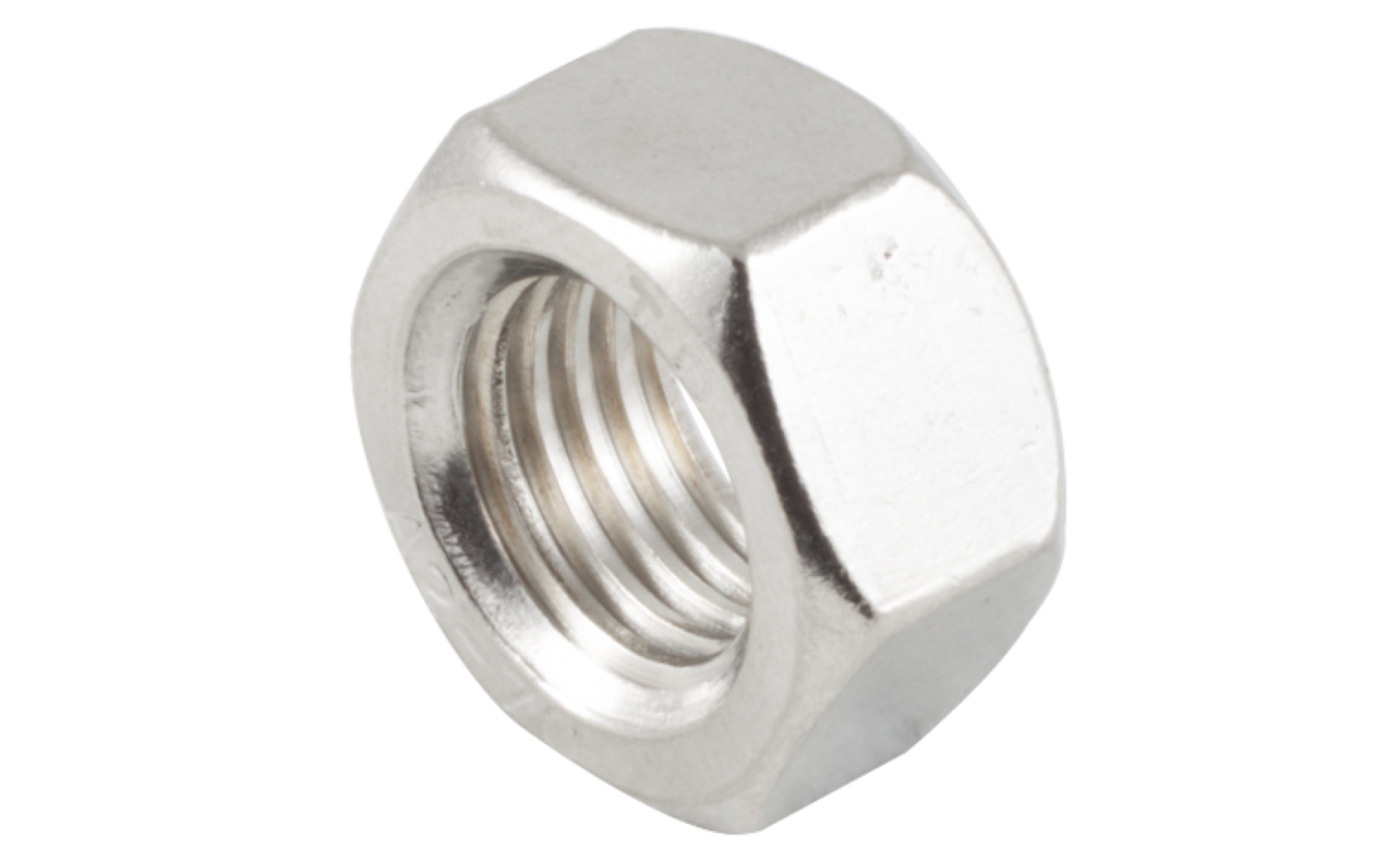 Moeren RVS A2 M3 DIN 934 - 200 stuks Moeren RVS A2 M3 DIN 934 - 200 stuks