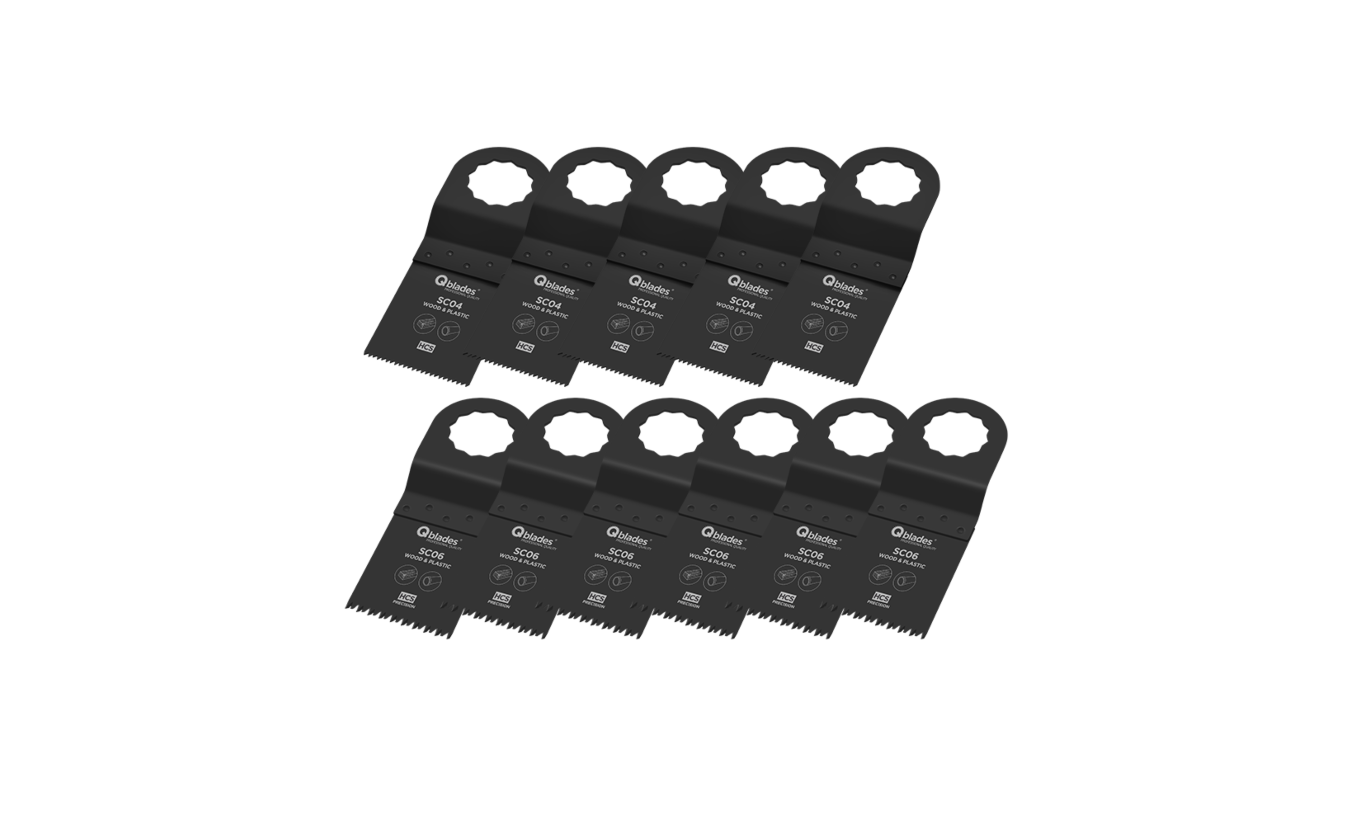 QBLADES-SC93 multitool zaagbladen set Hout QBLADES-SC93 multitool zaagbladen set Hout