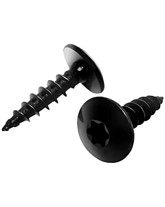 Beslagschroeven laagbolkop zwart verzinkt 6x20 100 stuks