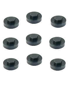 Afdekkapjes antraciet RAL 7016 voor zeskantschroeven 8mm - 100 stuks 