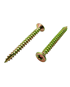 Houtschroeven met snijpunt torx 3x40 geel verzinkt 500 stuks