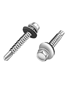 Zelfborende schroeven met EPDM ring verzinkt 5,5x19 - 200 stuks