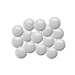 Afdekkapjes met steel (12 mm doorsnee) grijs 100 stuks