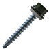 Boorschroeven met 14mm ring 4,8x35 RAL 6009 100 stuks