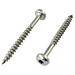 Spaanplaatschroeven bolkop RVS A2 torx 5x60 deeldraad - 100 stuks