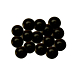 Afdekkapjes met steel (12 mm doorsnee) zwart 100 stuks