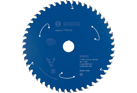 Bosch cirkelzaagblad voor accu machines 165x20x48 1.5/1