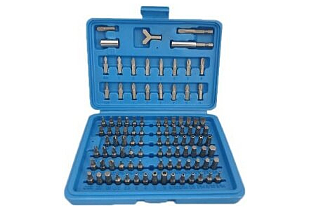 Veiligheids bitset 100 delig in cassette