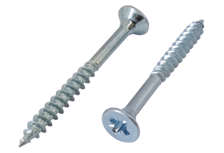 Spaanplaatschroeven 5x90 pozidrive verzinkt 200 stuks