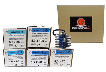 Spaanplaatschroeven assortiment L - 2101 delig