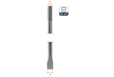 Rotec plattebeitel SDS-max 25x280 