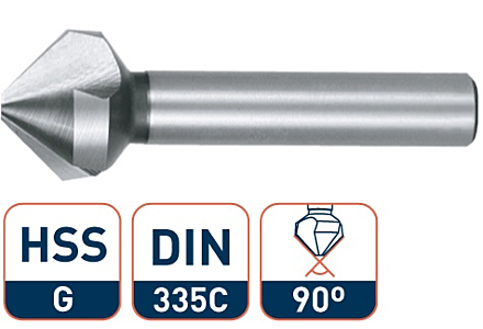 Rotec HSS verzinkfrees 10,4mm 90° met 3 snijkanten