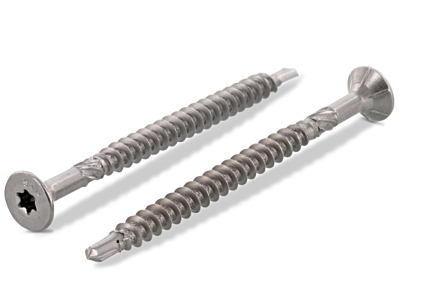 Terrassenschrauben 5x45 Edelstahl C1 mit Bohrspitze 200 stuck