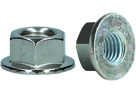 Zeskant flensmoer DIN 6923 M12 100 stuks