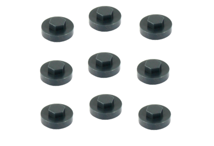 Afdekkapjes antraciet ral 7016 voor zeskantschroeven 3/8" - 100 stuks 