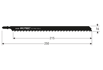 Decoupeerzagen lang 250mm - 2 stuks